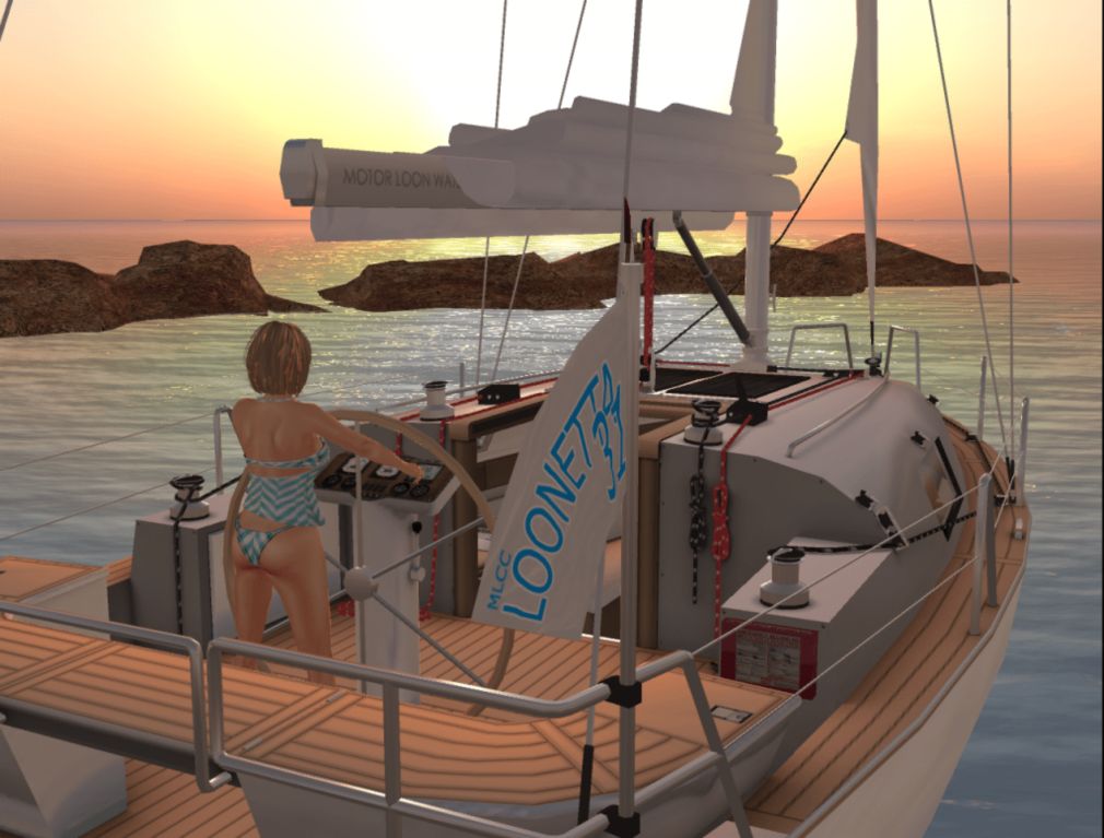 Sailing the Linden Ocean in Second Life