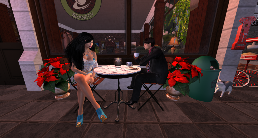 Roy and Leila at Cafe CALAS GALADHON PARK