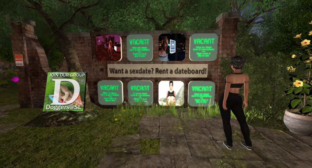 Dateboard in Second Life