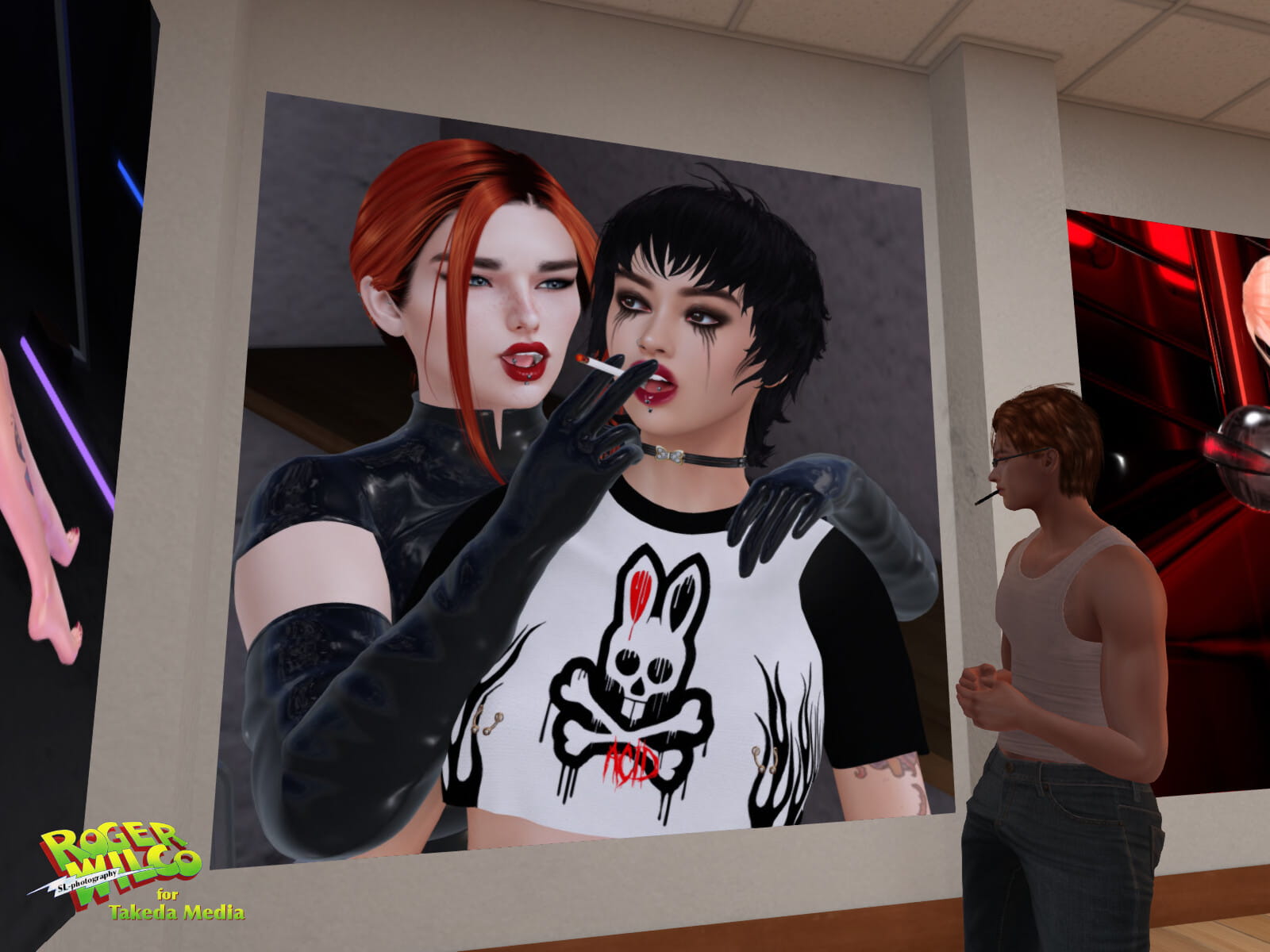 Second Life Art "Smoking Fetish" by Missa Sprout and Anne Demure